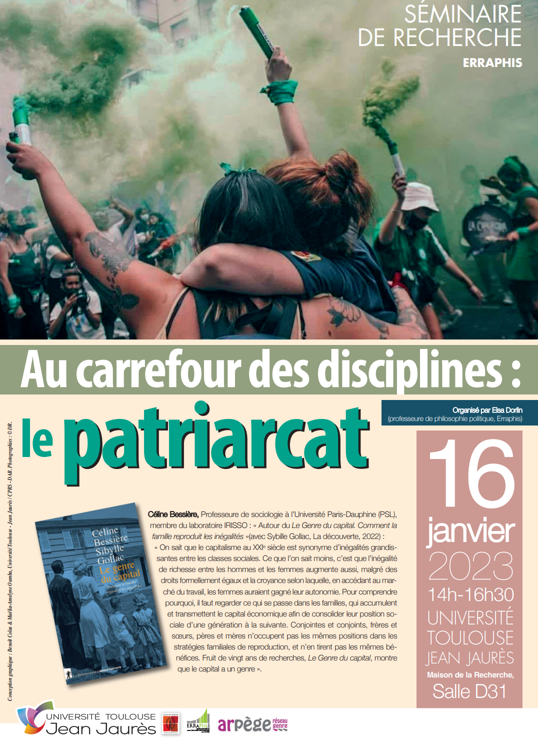 Séminaire Au carrefour des disciplines: le patriarcat - 16 janvier 2023 "Le Genre du Capital" 